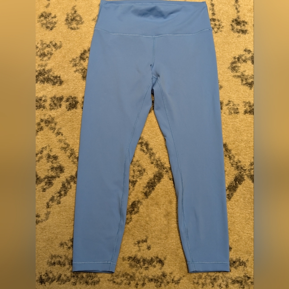 Lululemon Align High-Rise 25” Leggings Size 10 Light Blue Nulu NWOT
